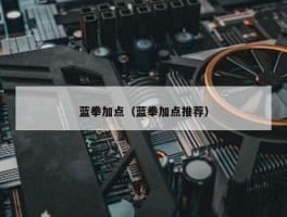 蓝拳加点（蓝拳加点推荐）