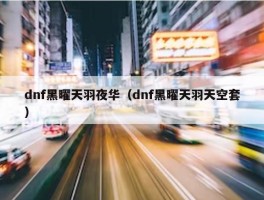 dnf黑曜天羽夜华（dnf黑曜天羽天空套）