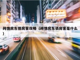 纯情房东俏房客攻略（纯情房东俏房客是什么）