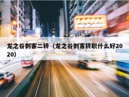 龙之谷刺客二转（龙之谷刺客转职什么好2020）