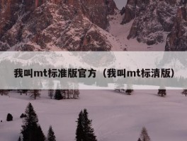 我叫mt标准版官方（我叫mt标清版）