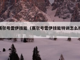 赛尔号雷伊技能（赛尔号雷伊技能特训怎么打）