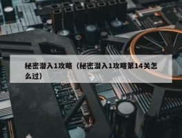 秘密潜入1攻略（秘密潜入1攻略第14关怎么过）