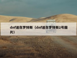 dnf迷你罗特斯（dnf迷你罗特斯2号图片）