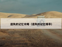 遗失的记忆攻略（遗失的记忆爆率）